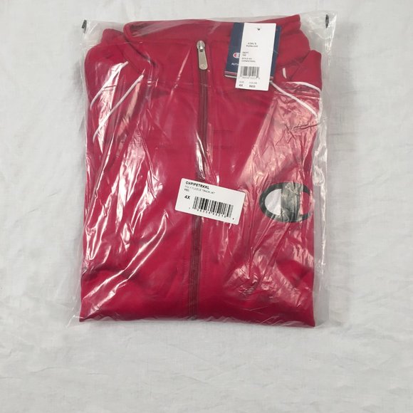 NEW Champion Tricot Track Jacket! 2XB 3XB 4XB 2XLT 3XLT 4XLT  Red  White Details - Picture 3 of 3